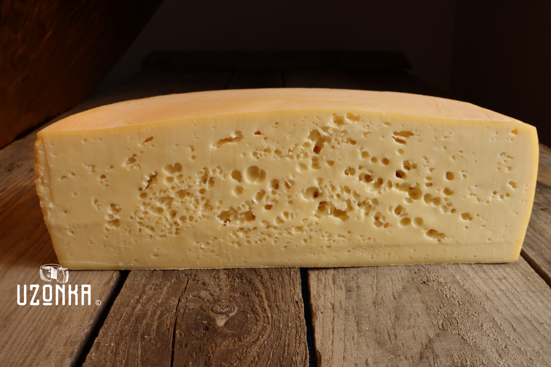 Brânză Maasdam Uzonka | Artizanală, Lapte ECO A2/A2 Grass-Fed